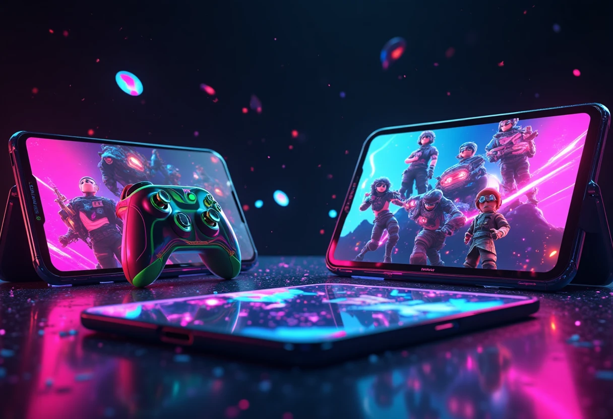 Elementos de Roblox y Fortnite en un entorno virtual