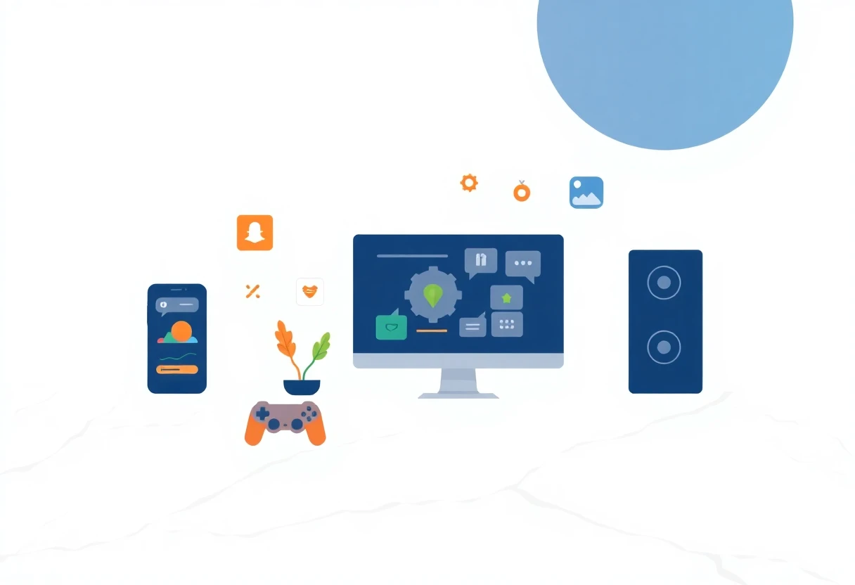 Premium budgeting app illustration