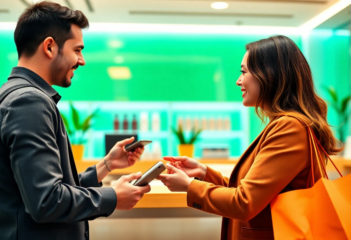 Discussing loan terms at a bank