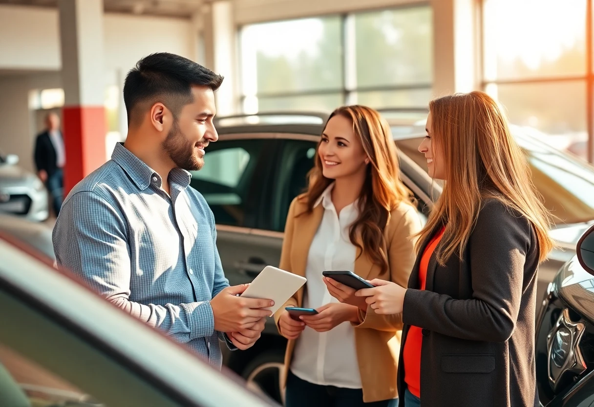 Discussing car loan options