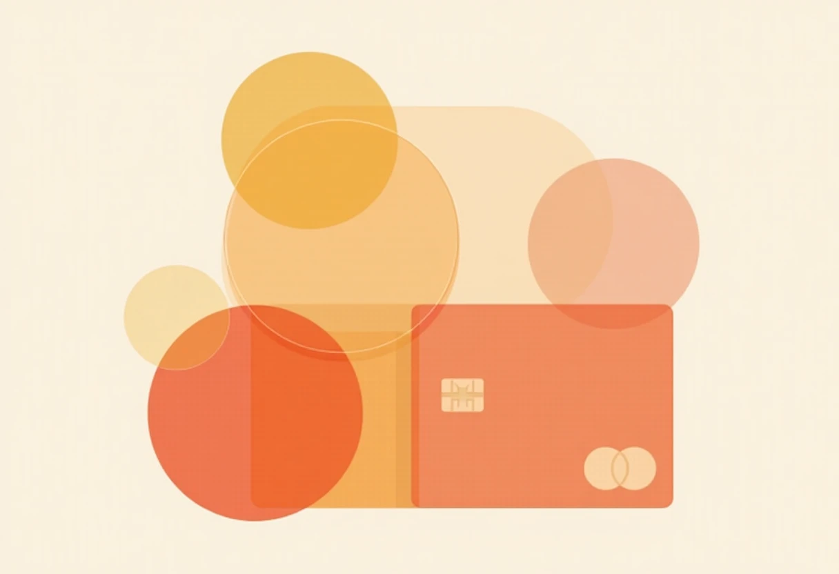Abstract credit card representation