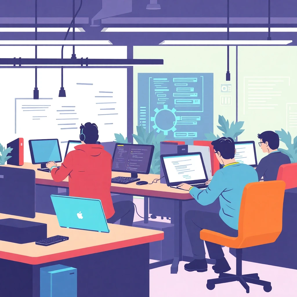 Tech office environment