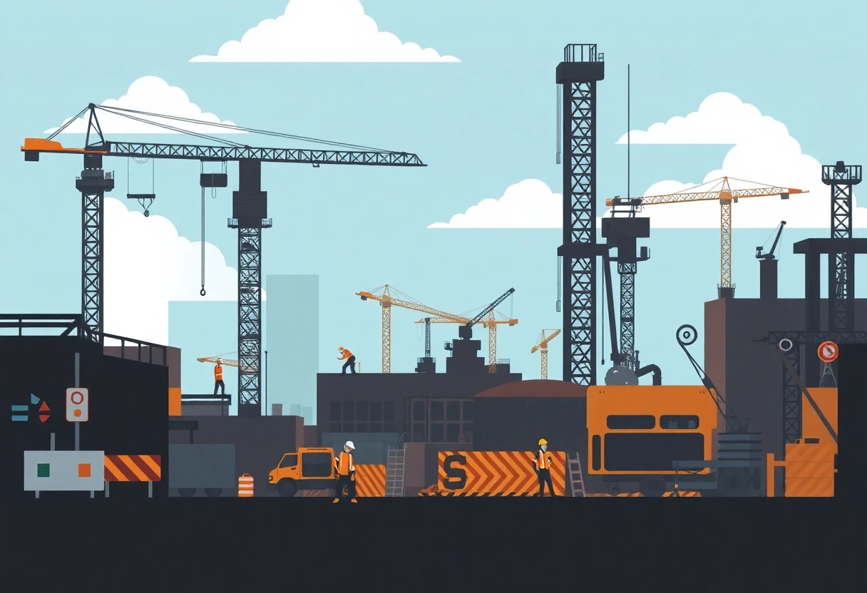 Active construction site