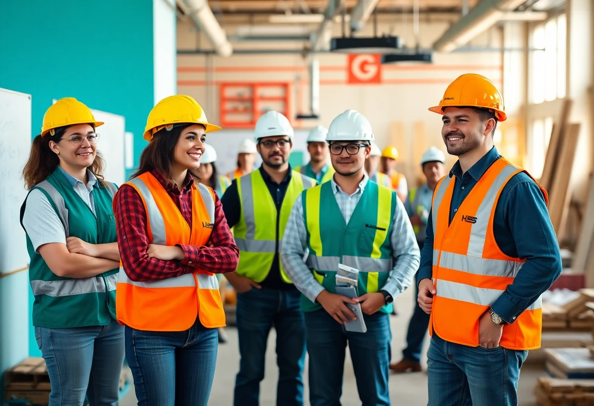 Active construction site