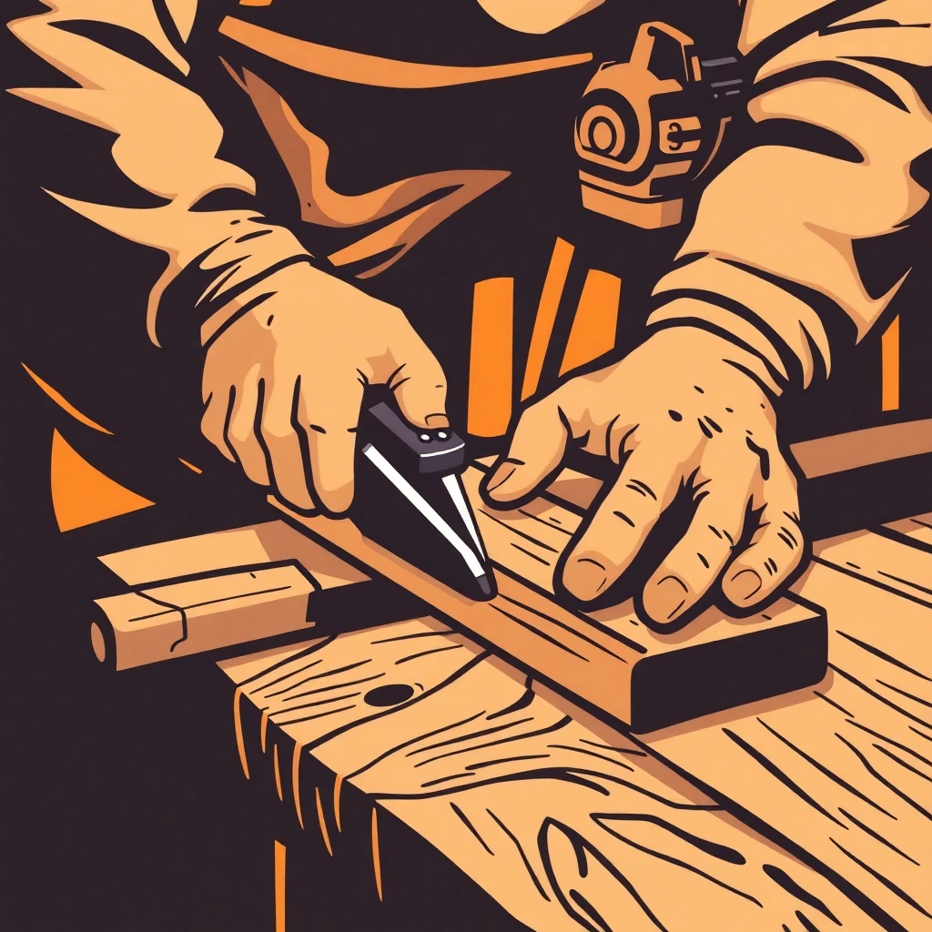 Carpenter at work