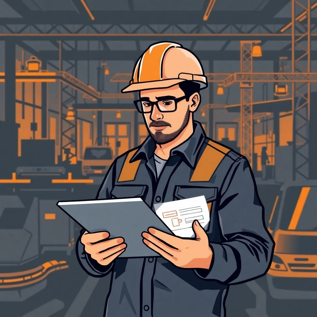 Freelancer on a construction site