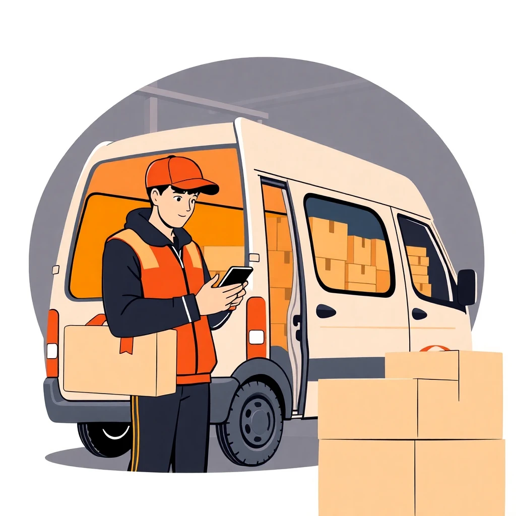 Modern courier job