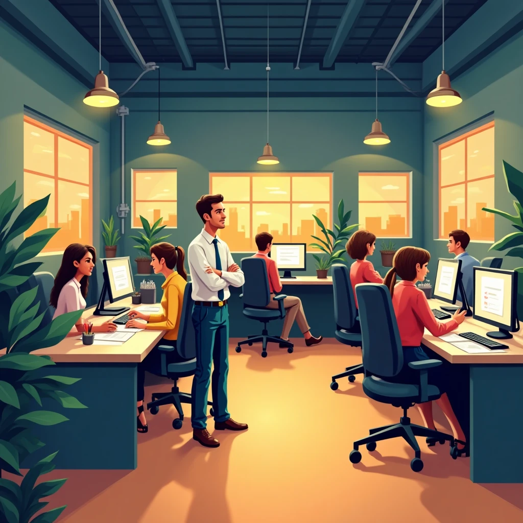 Vibrant call center environment