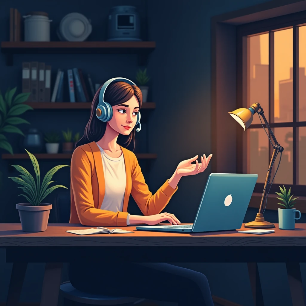 Remote work setup
