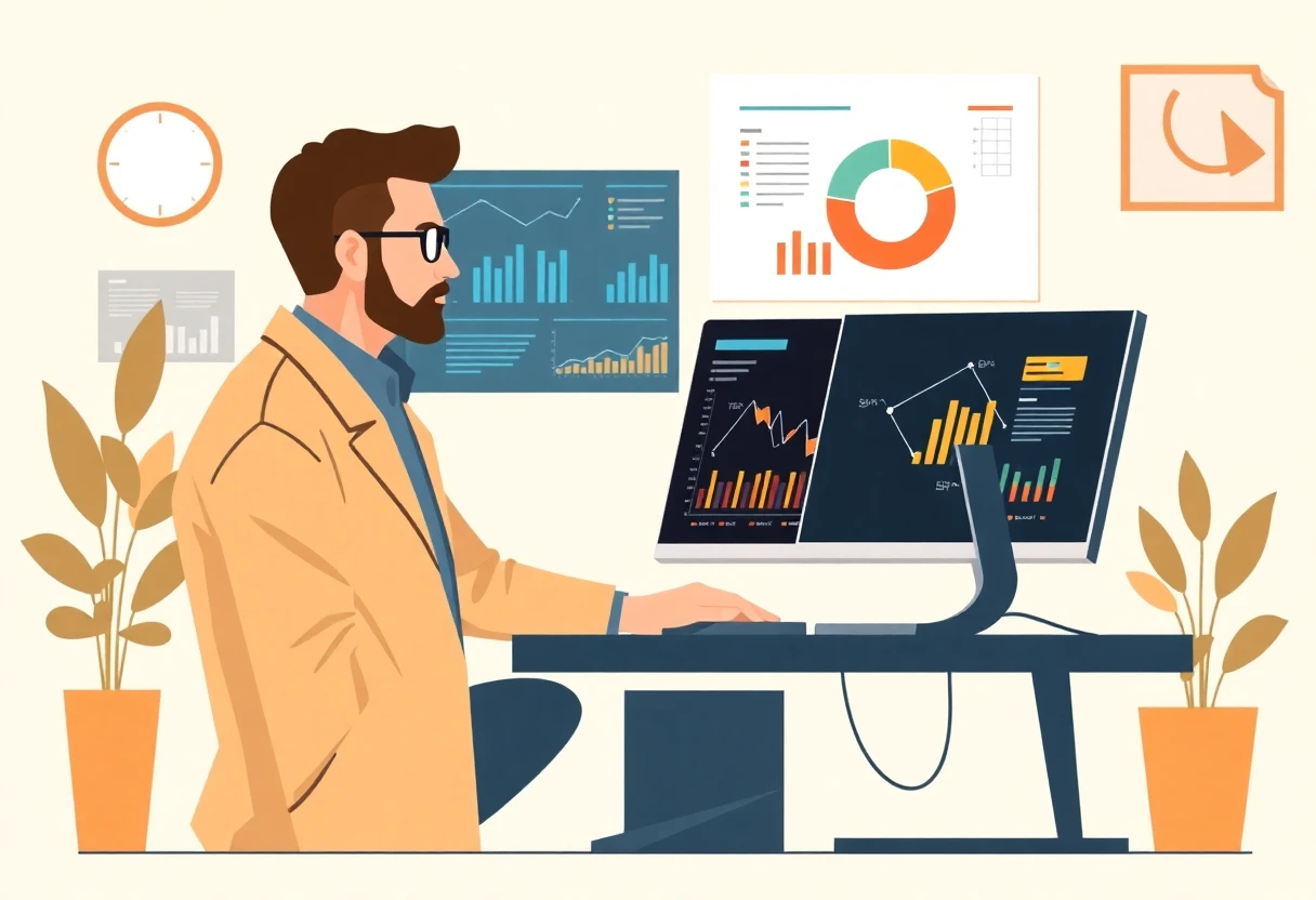 Erfahrener Data Scientist bei der Arbeit