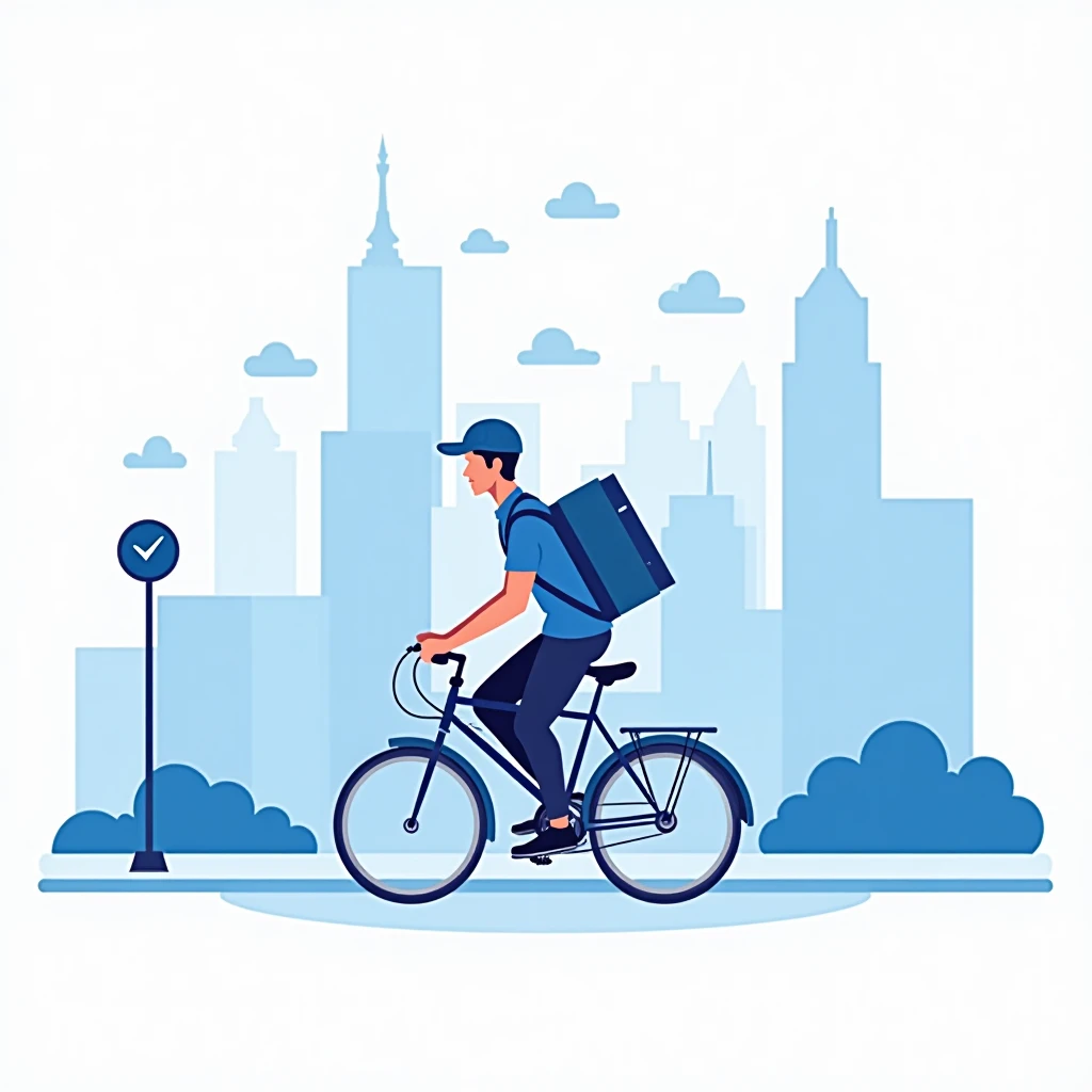 Busy city delivery