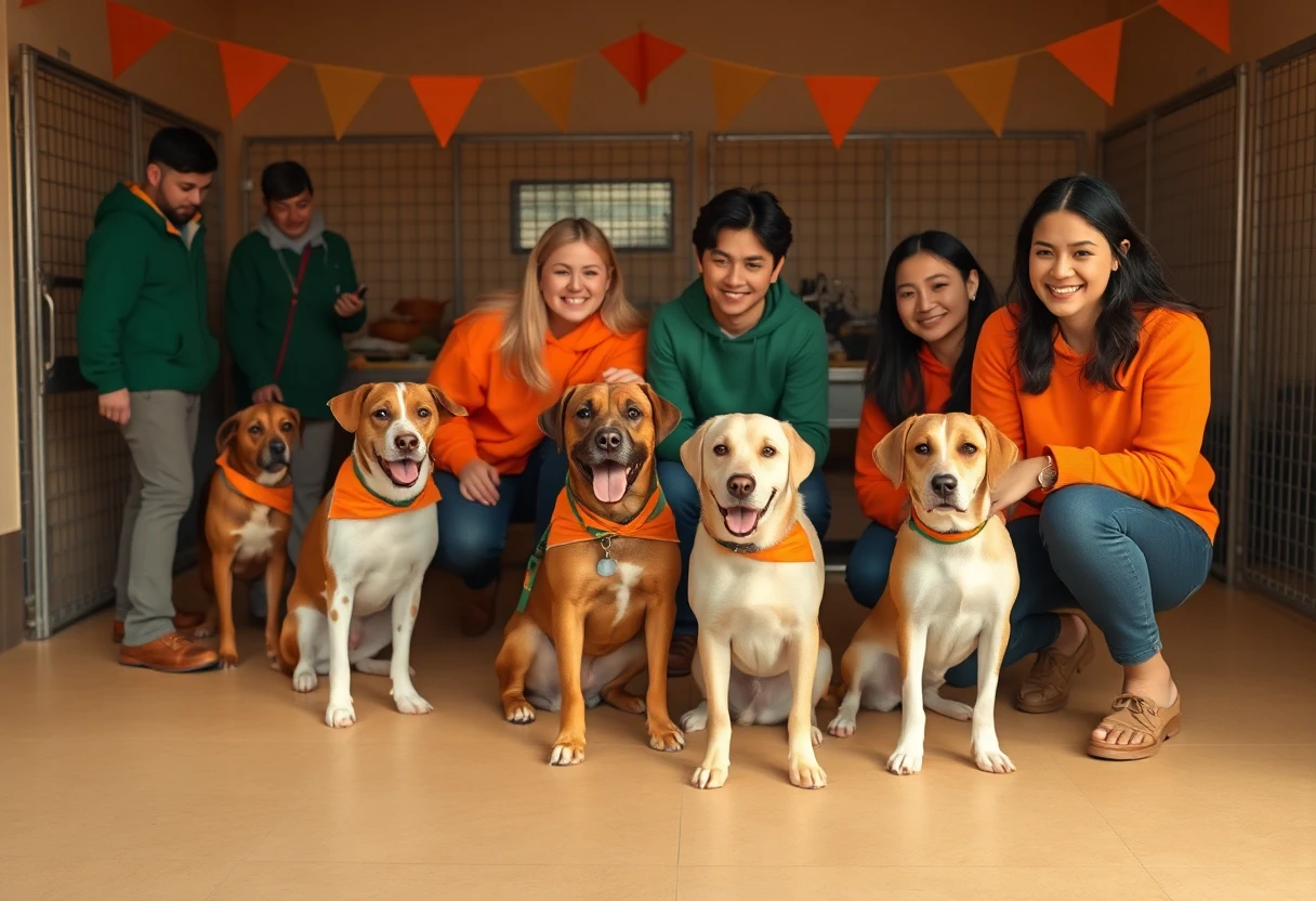 Dog shelter community event