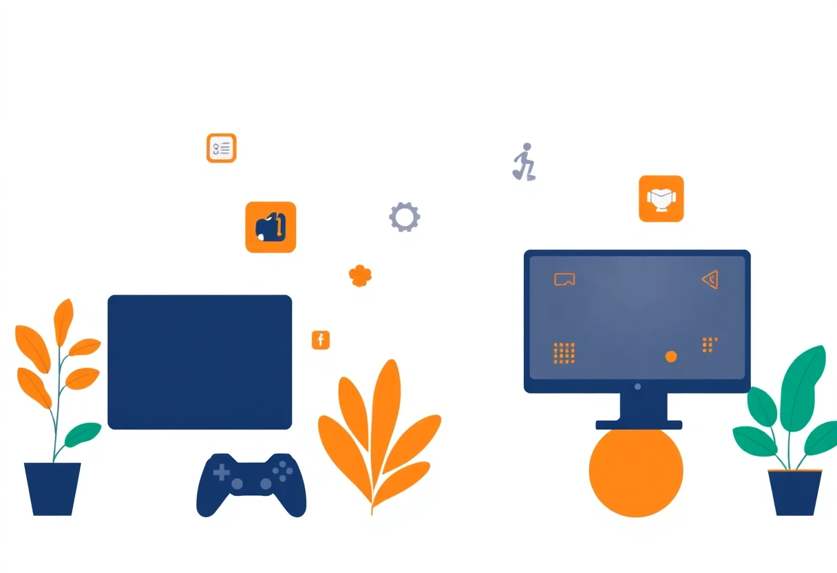 Specialized fitness apps illustration