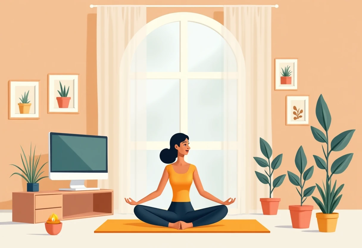 Home yoga practice