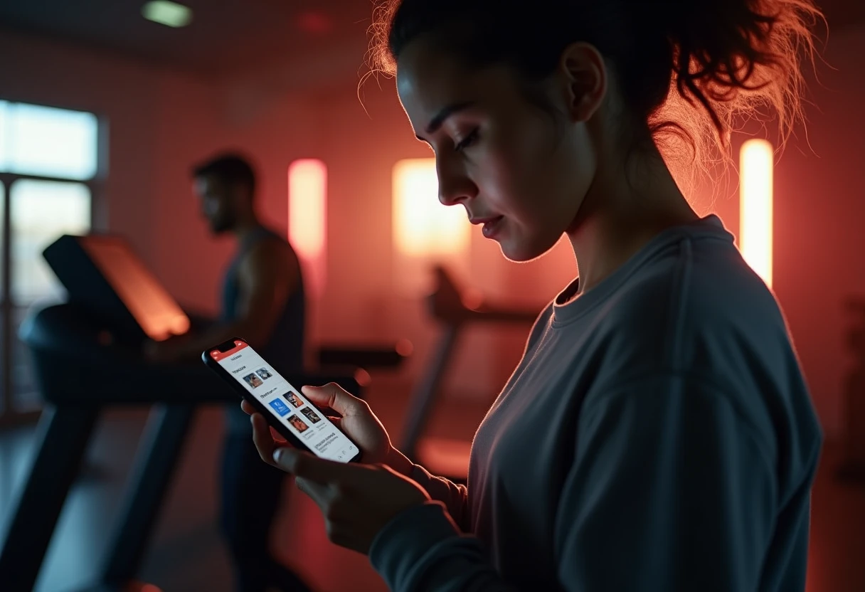 Tracking fitness progress in a gym