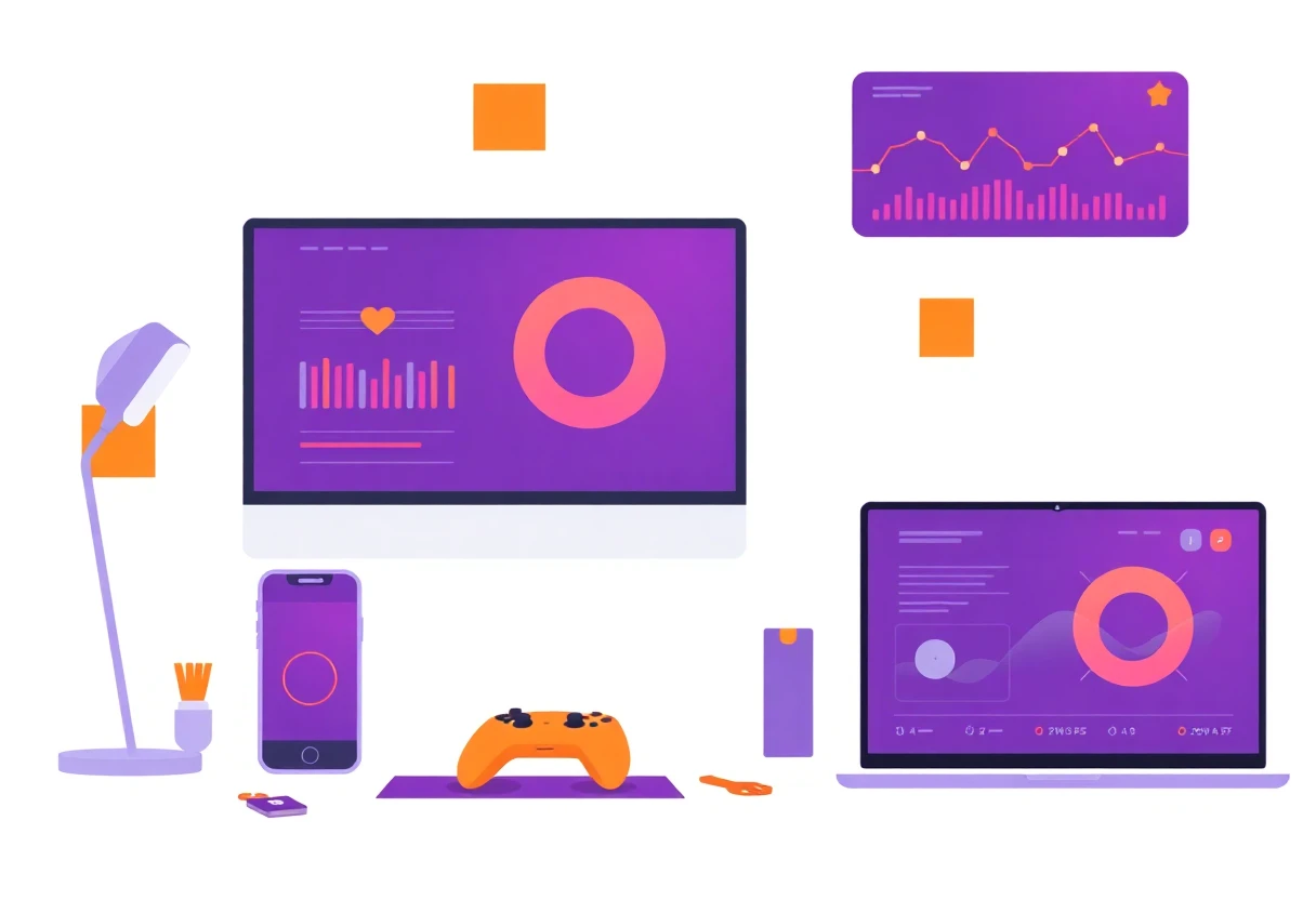 Health monitor app representation