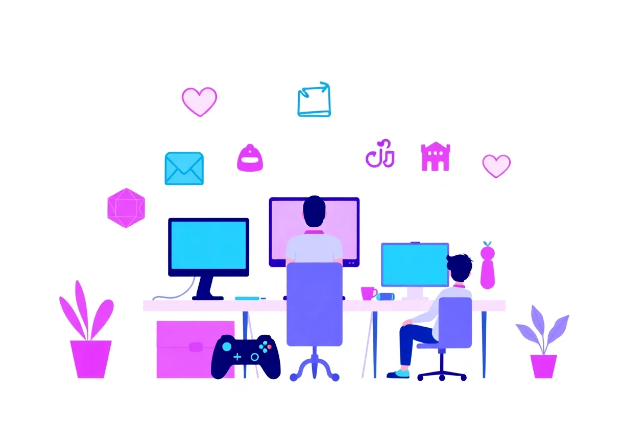 Geometric fitness icons