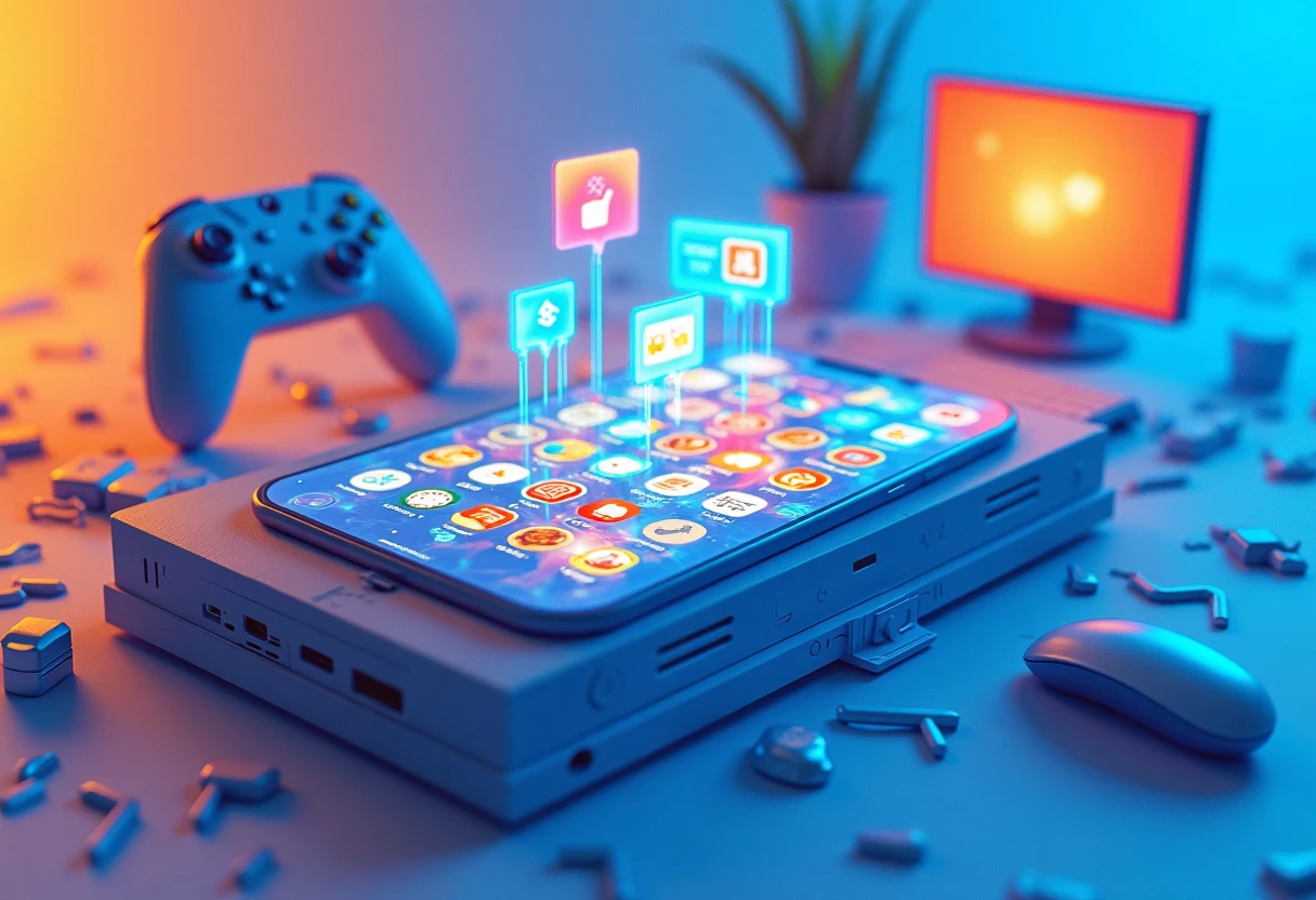 Top mobile games app grid