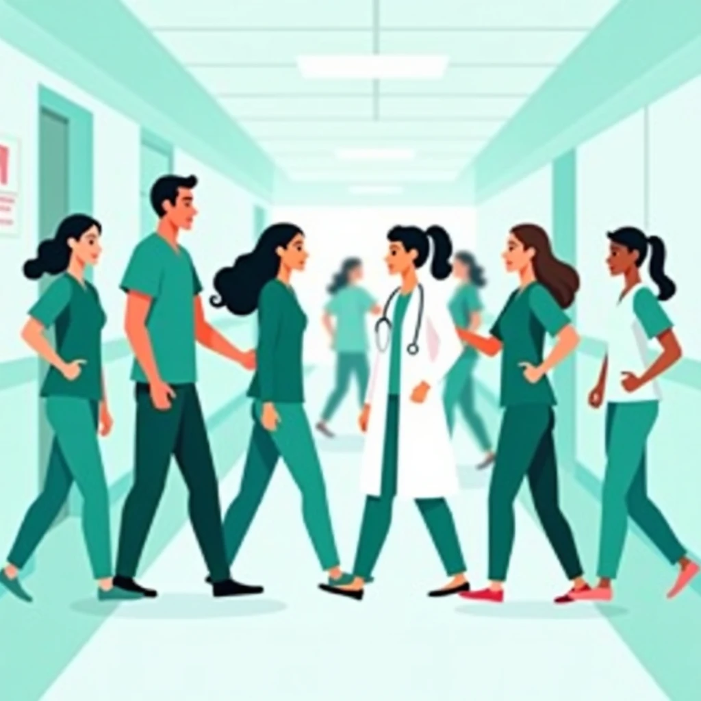 Healthcare teamwork in action