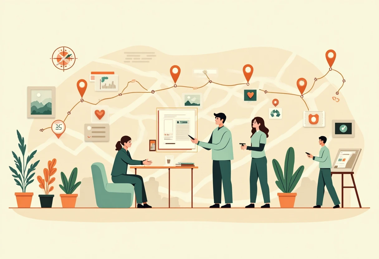 Remote healthcare job illustration