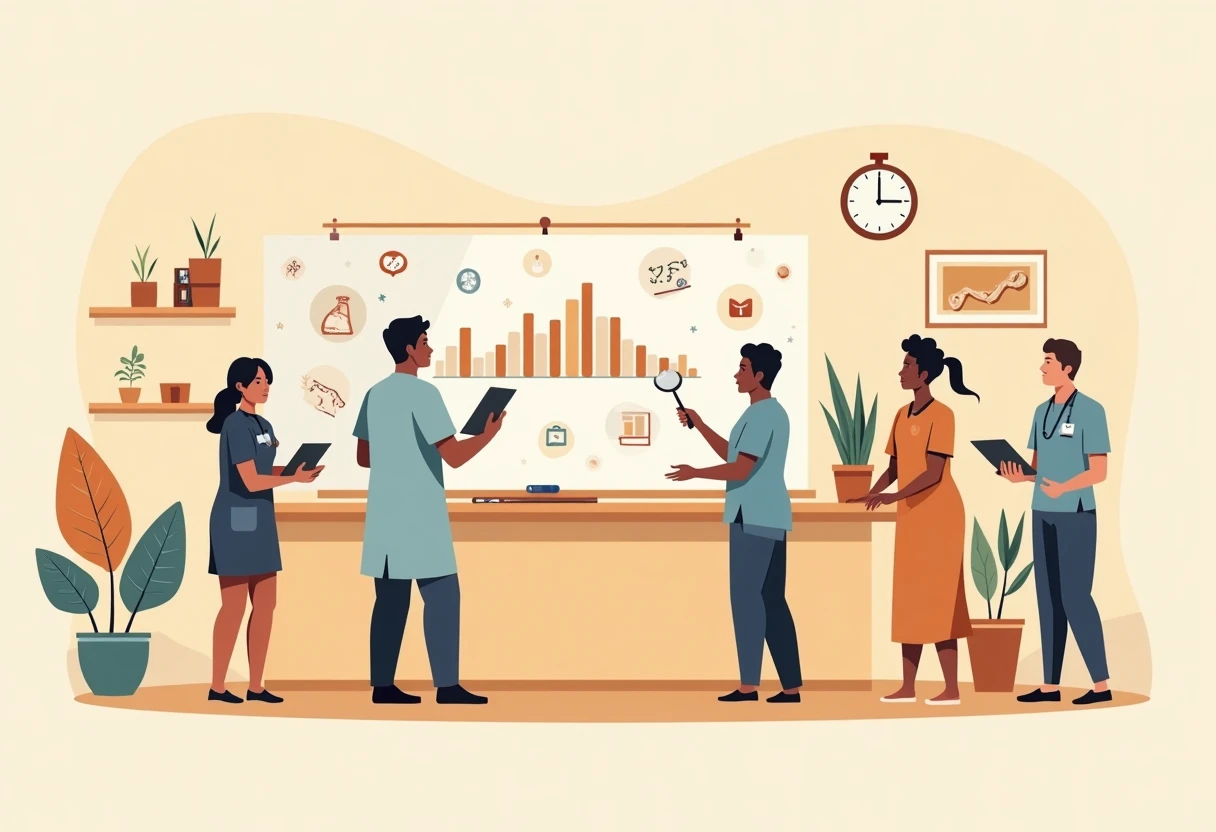 Diverse healthcare team