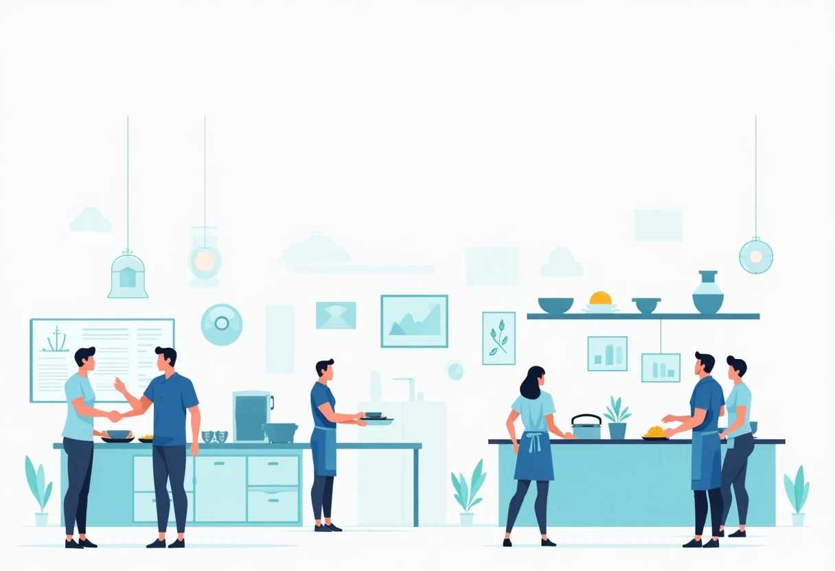 Hospitality jobs in a bustling kitchen