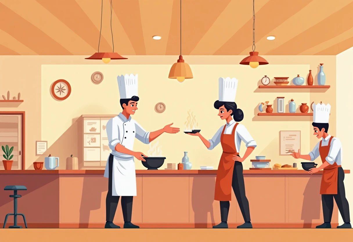 Vibrant restaurant scene