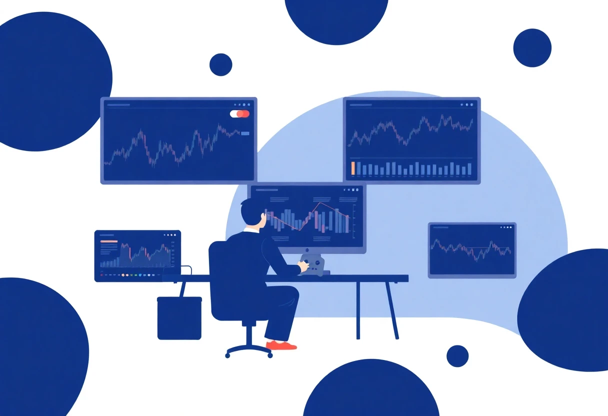 Trading app user support concept
