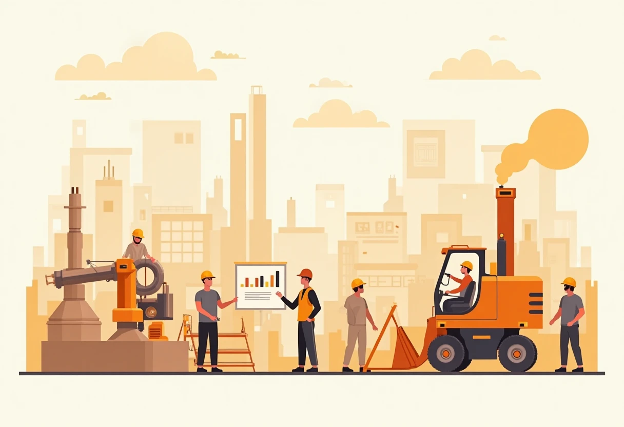 Inside a manufacturing plant