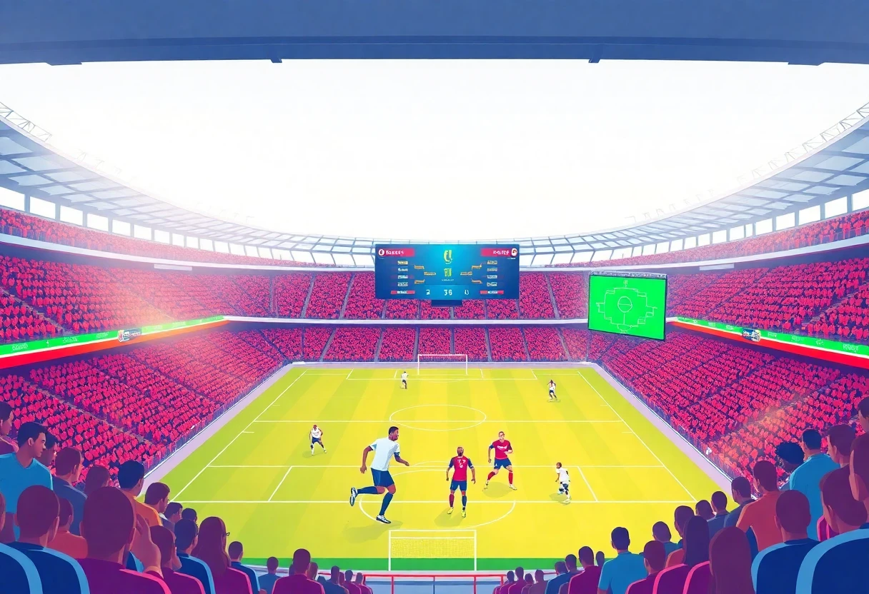 Exciting football match in progress