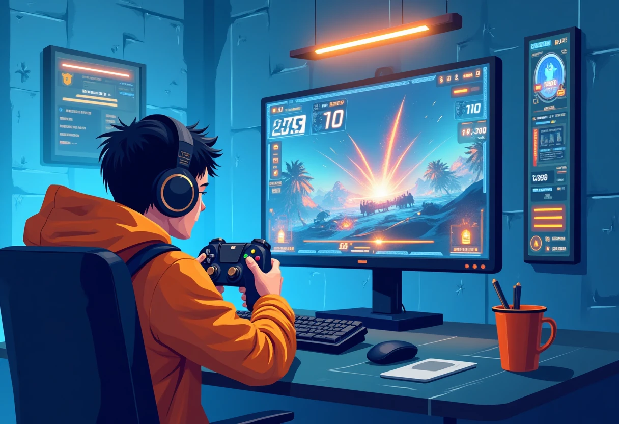 Intense mobile gaming scene