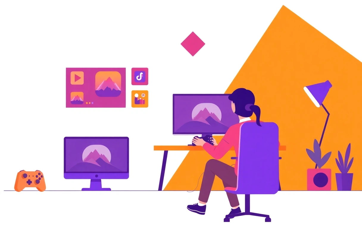 Interactive mobile games concept
