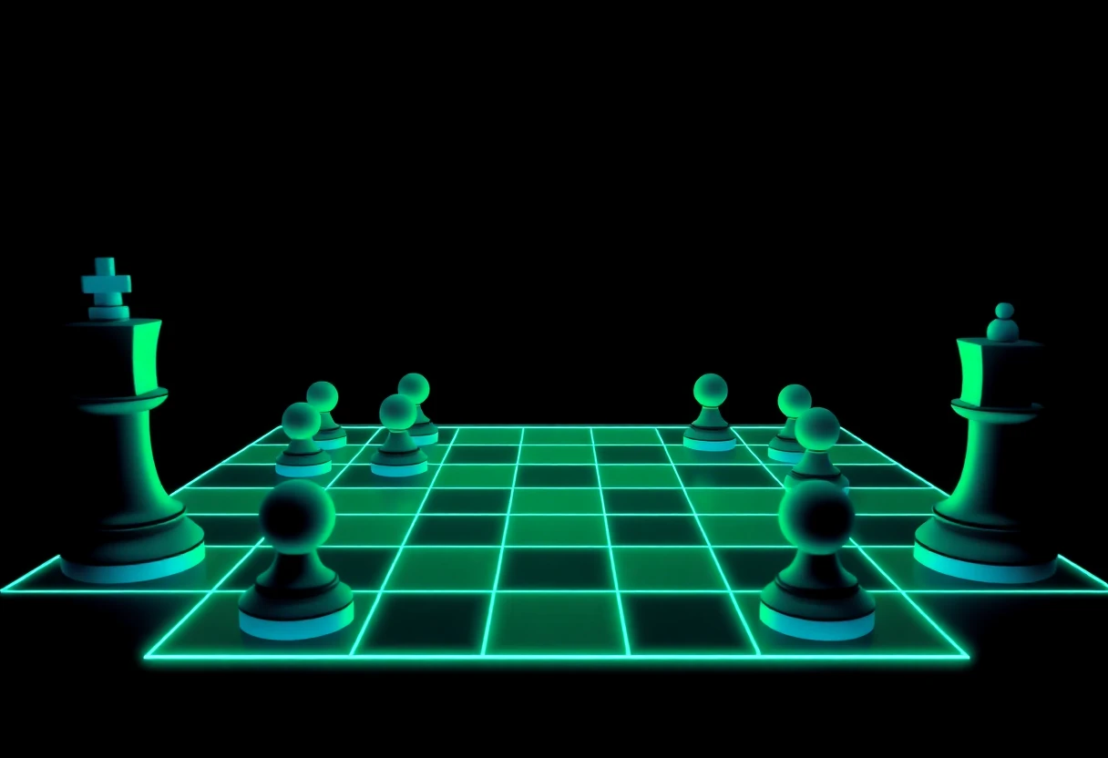 Abstract strategy game scene