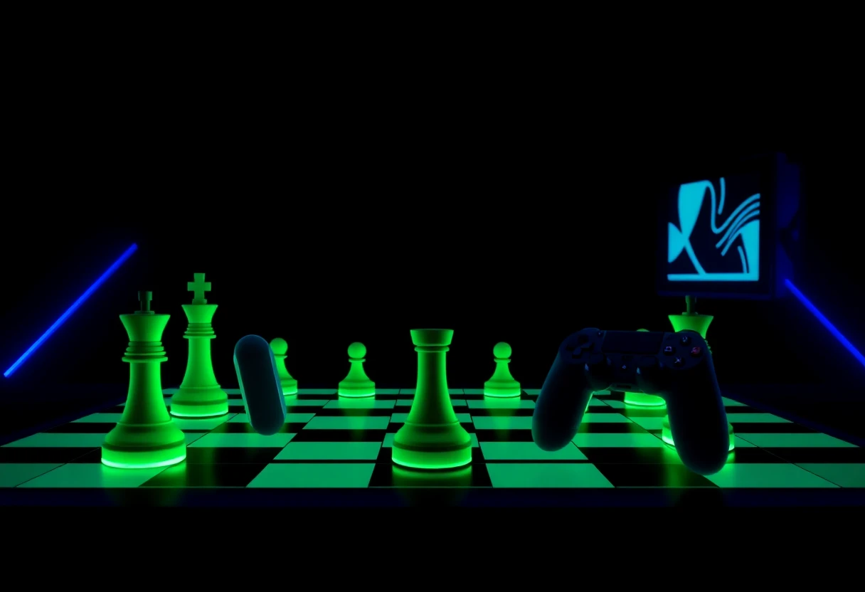 Strategic gaming chessboard
