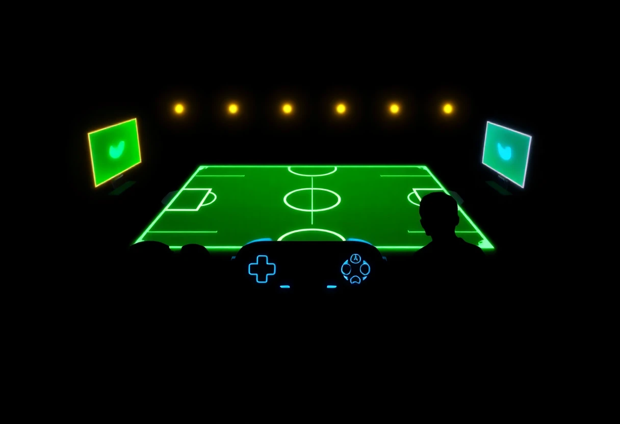 Sports gaming illustration