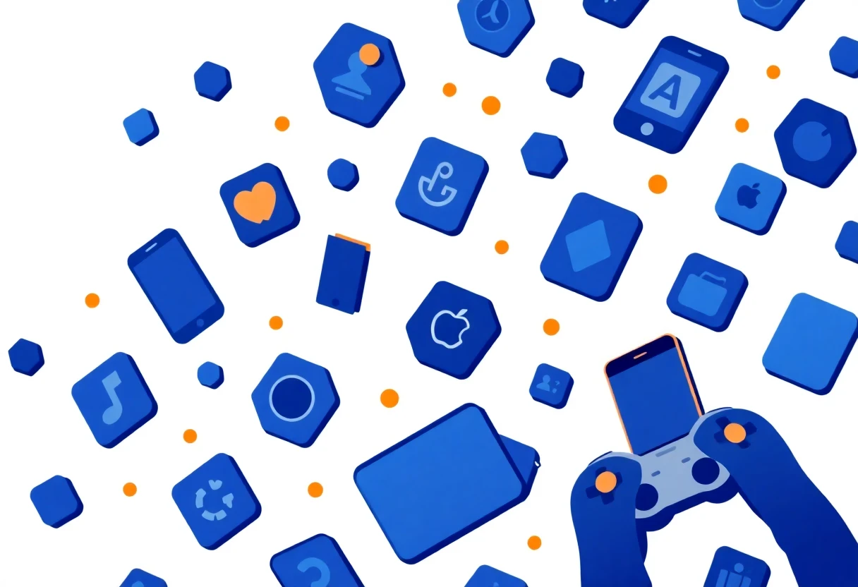 Mobile game app icons