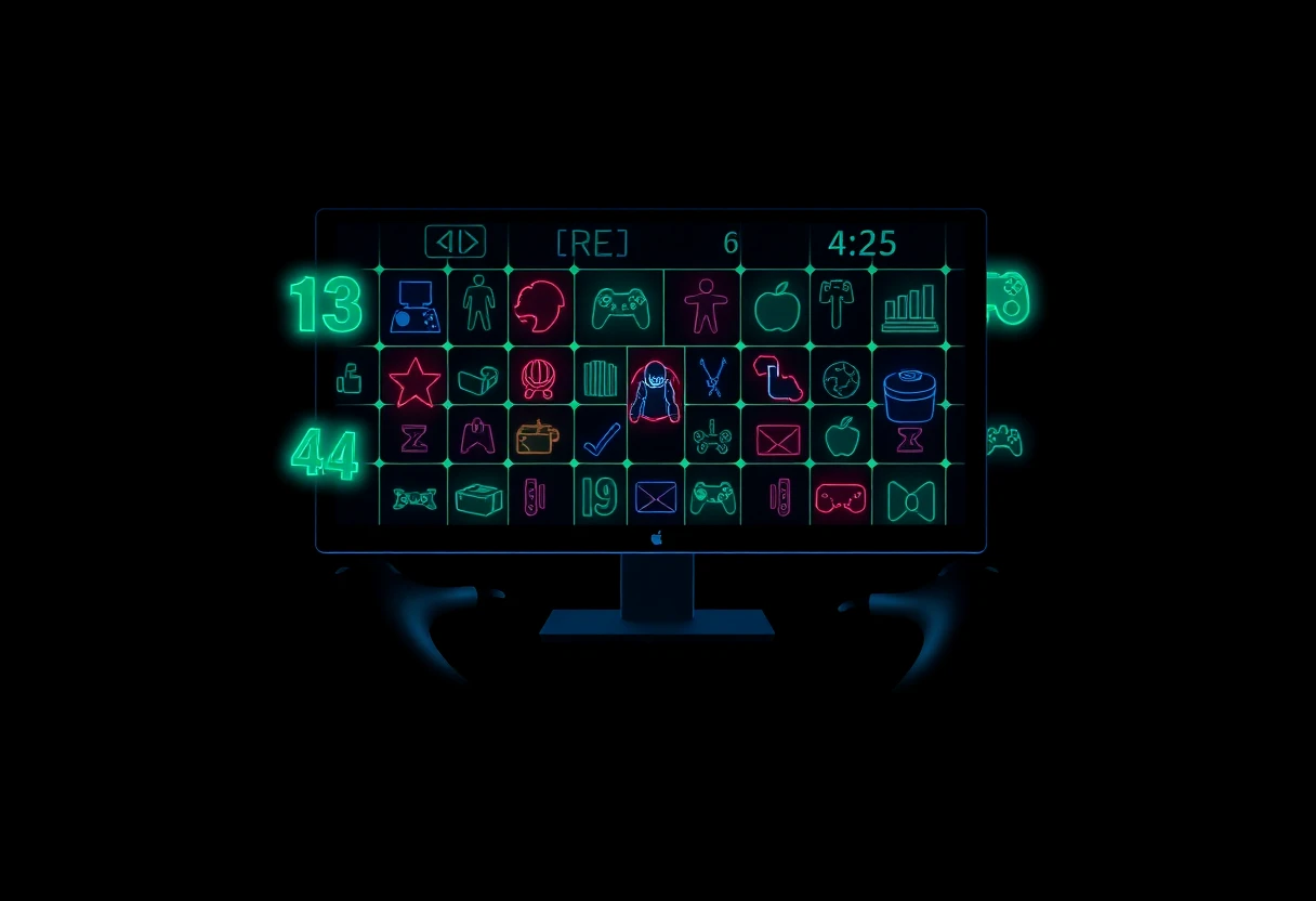 Abstract gaming grid