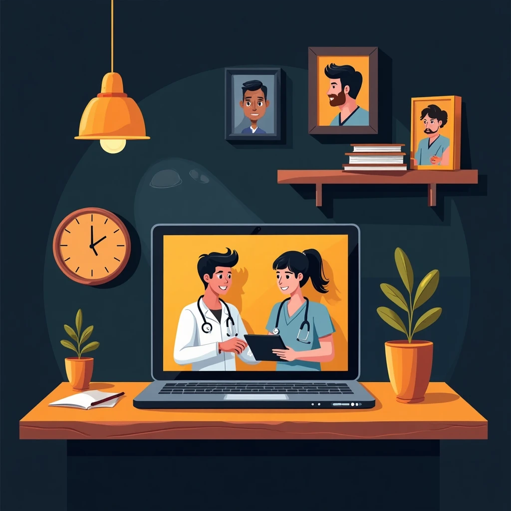 Remote healthcare work setup
