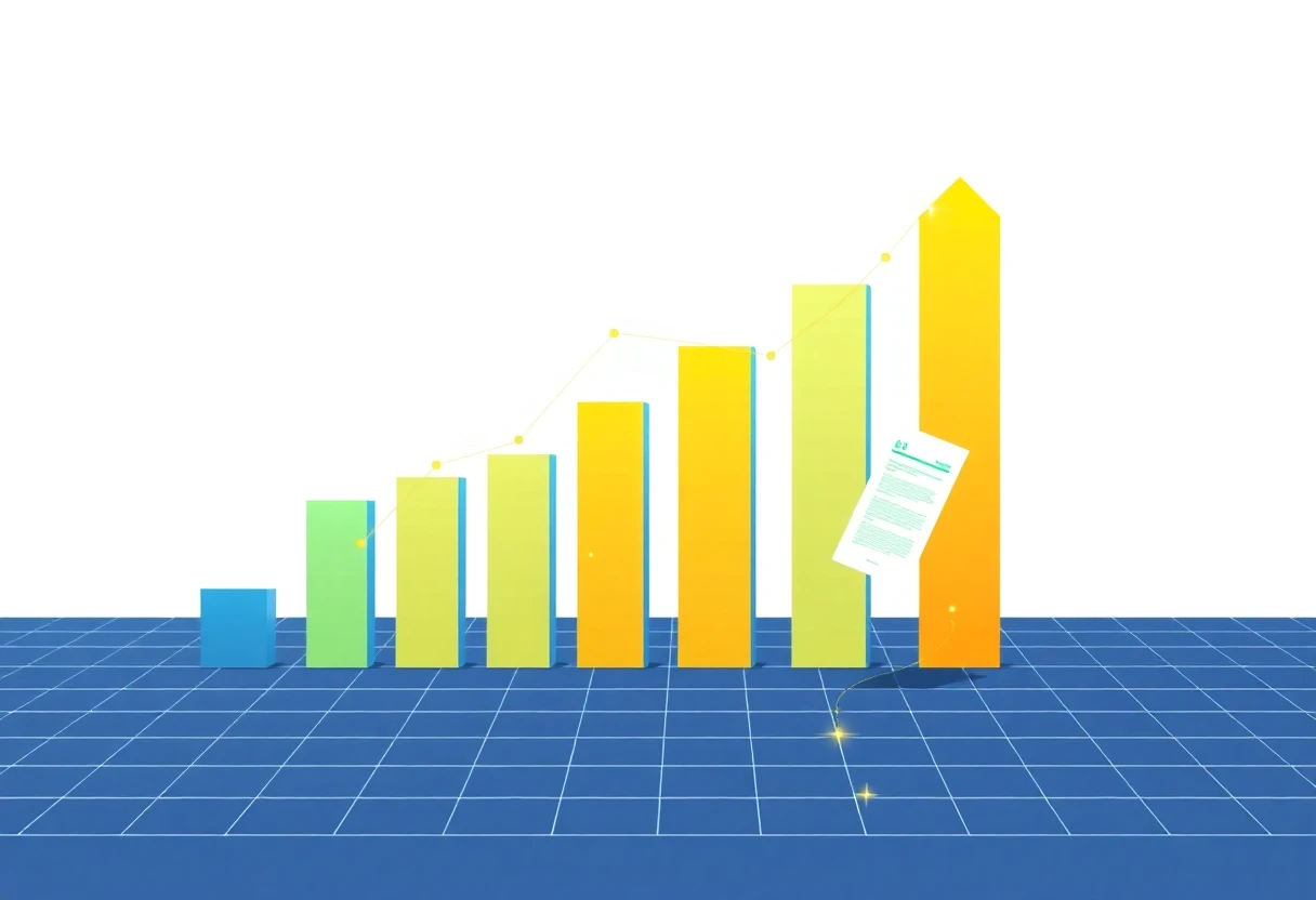 Financial growth illustration