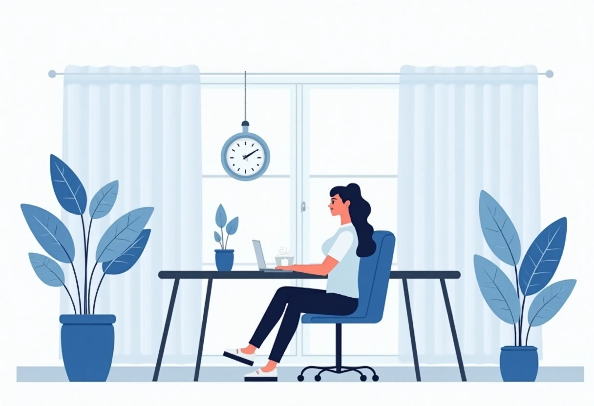Freelancer working from home