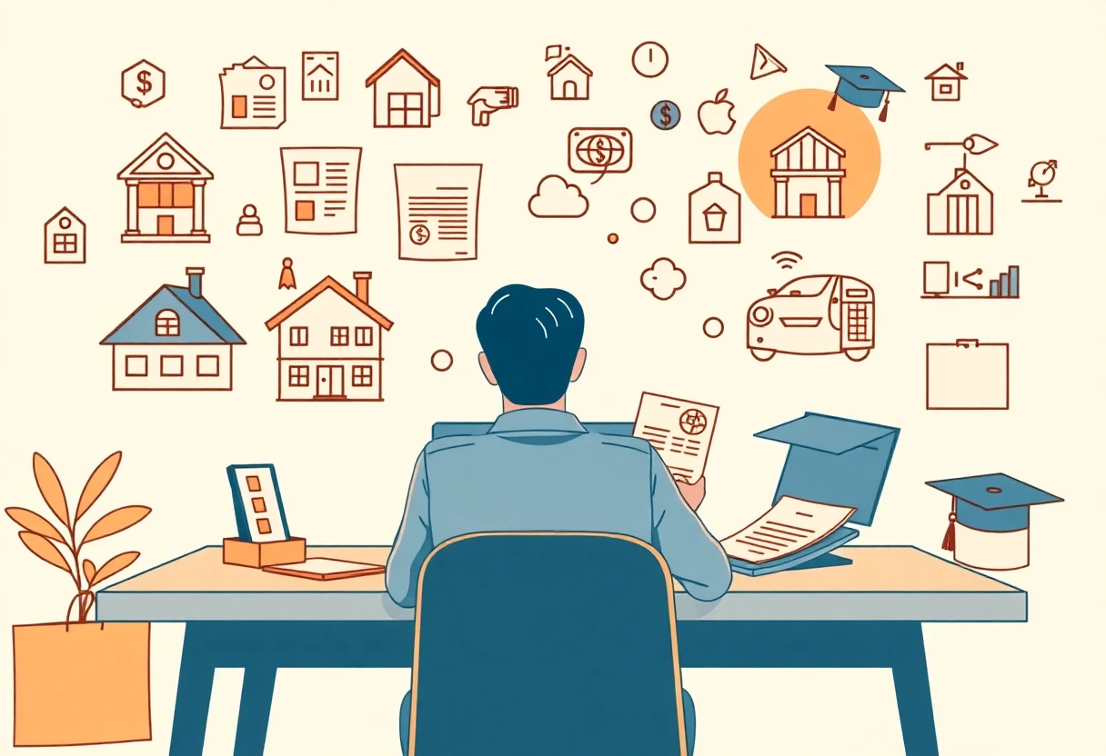 Freelancer comparing loan options
