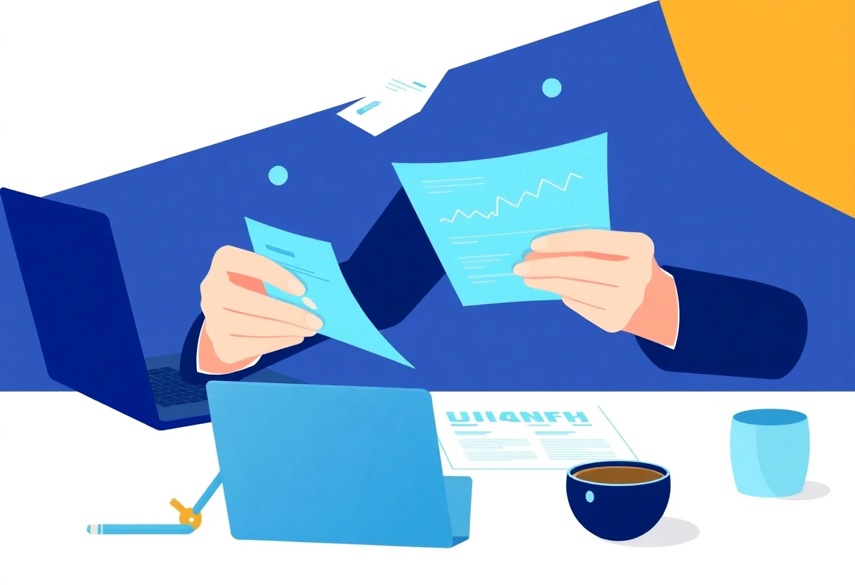 Freelancer comparing loan options