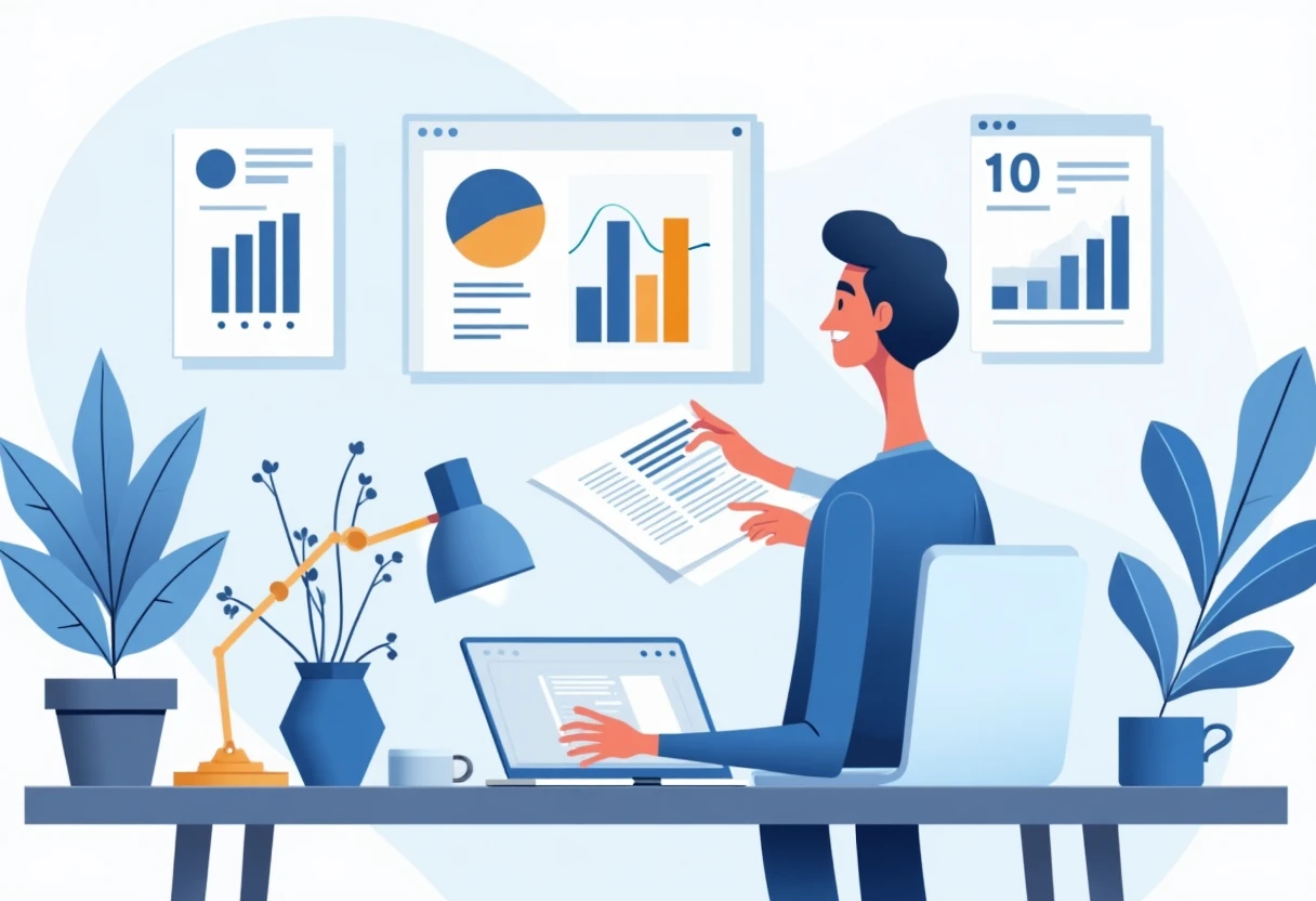 Reviewing loan options at home