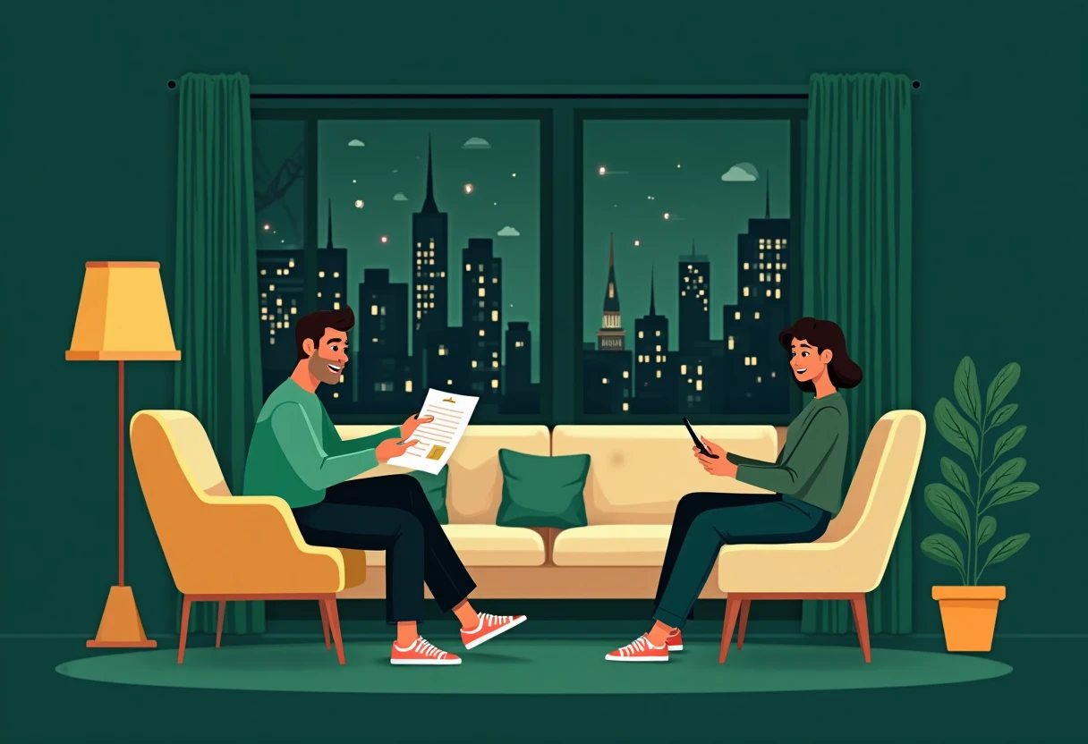Expat reviewing personal loan options