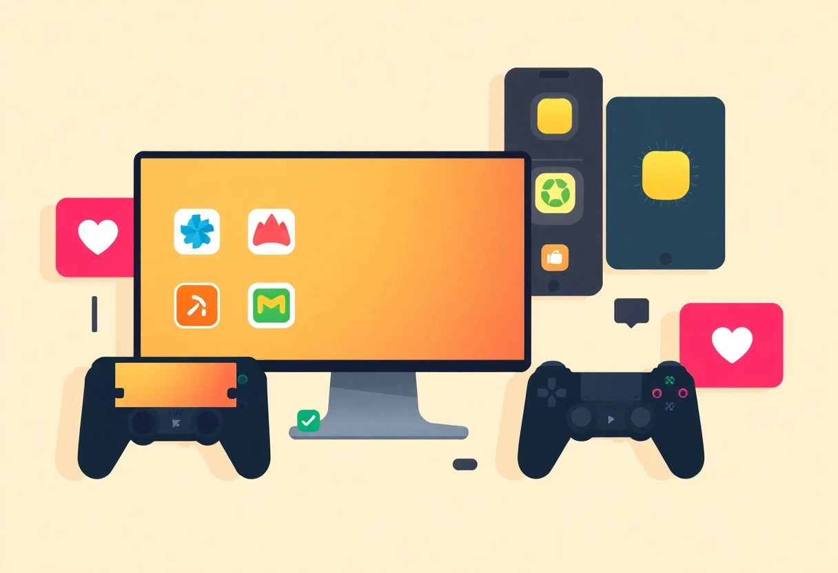 Photo recovery app abstract illustration
