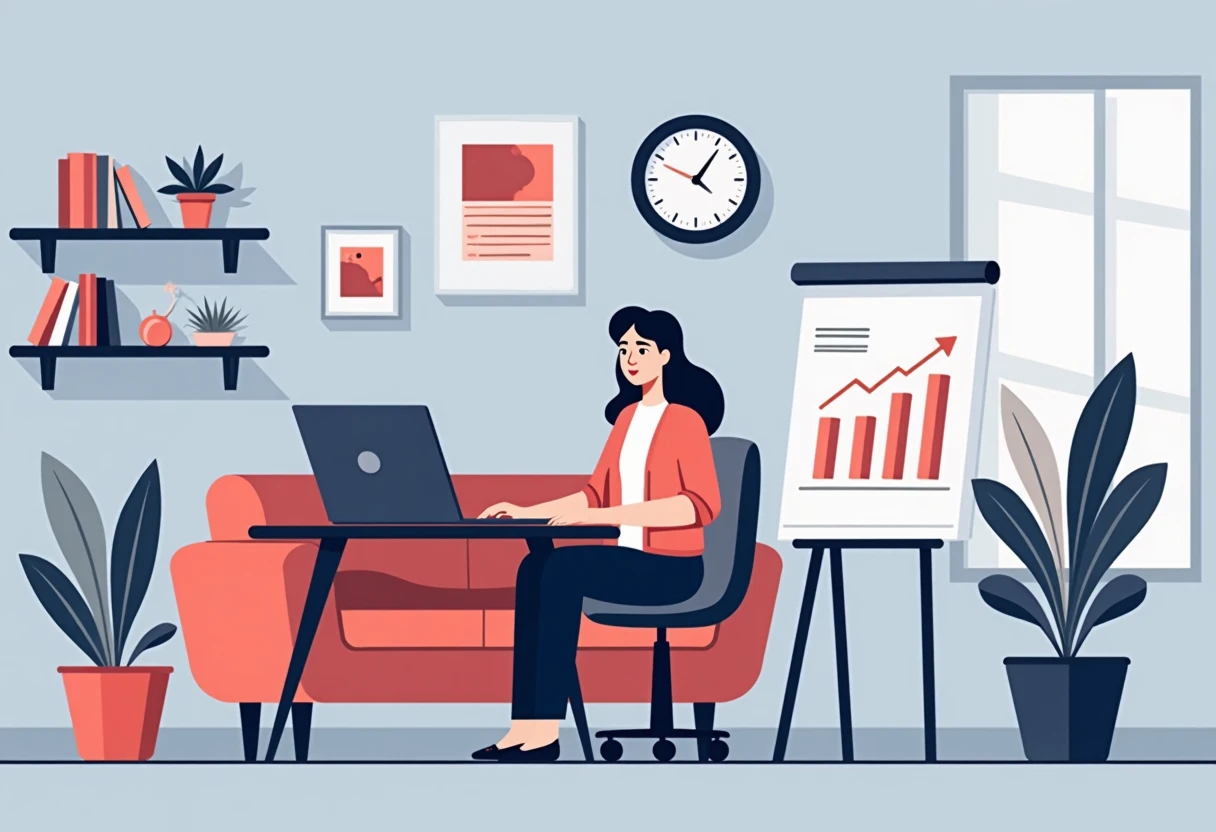 Remote work setup for flexible roles