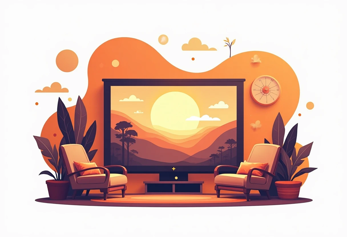 Home theater with mini projector