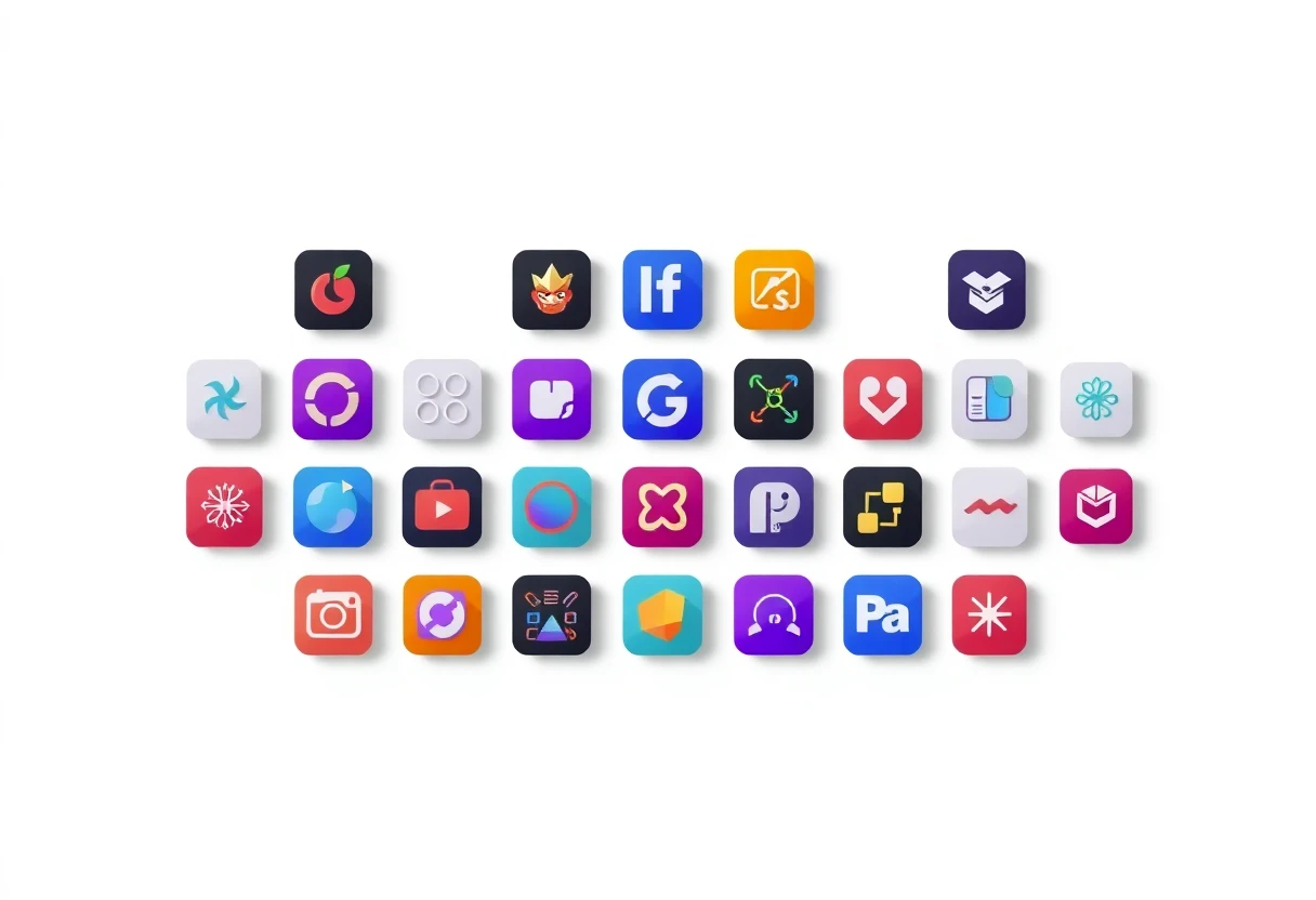 Abstract representation of productivity apps