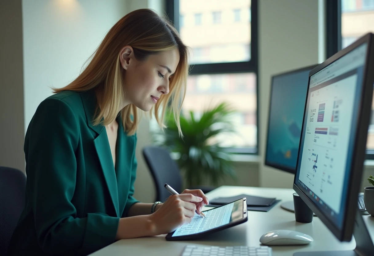 Editing documents on a tablet