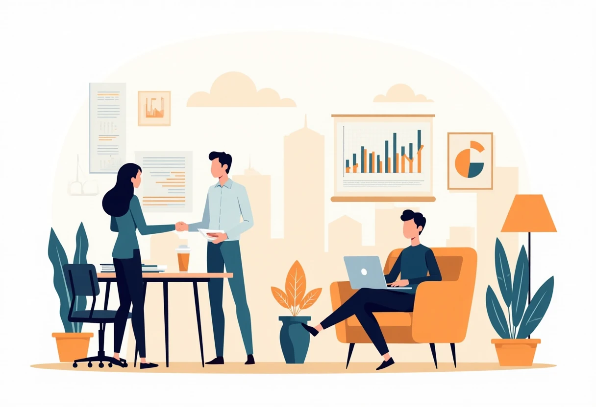 Comfortable remote work setting